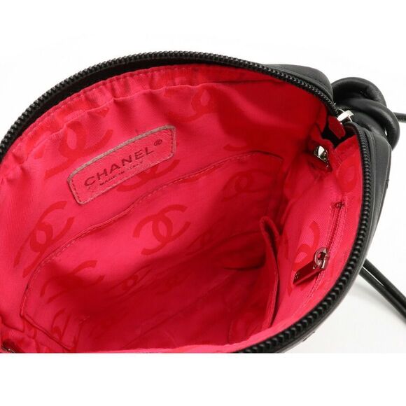 Chanel Cambon Medium Shoulder Bag Diagonal Shoulder Black White - Picture 5 of 8